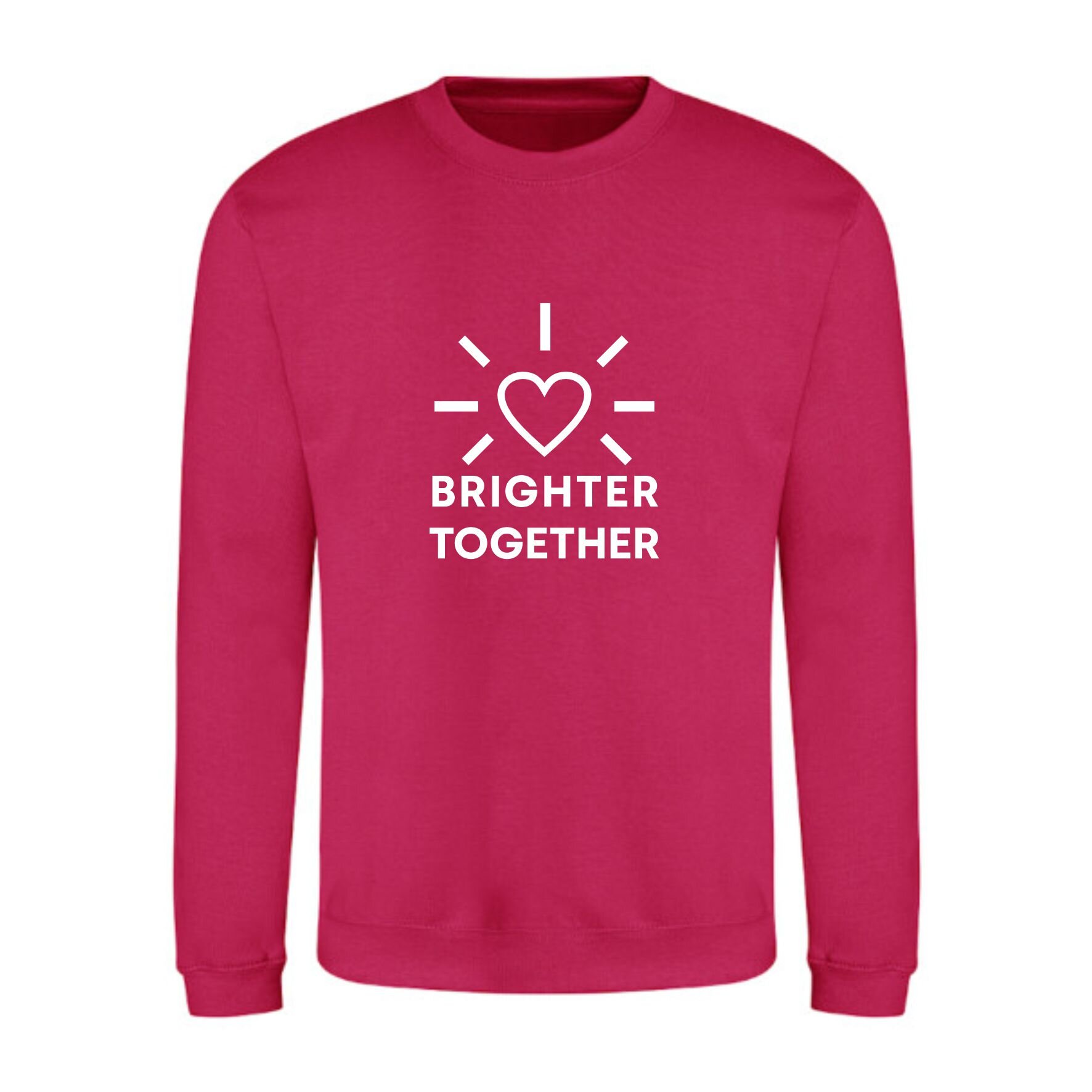 SW003 Crew Neck Team Sports Sweatshirt Hot pink