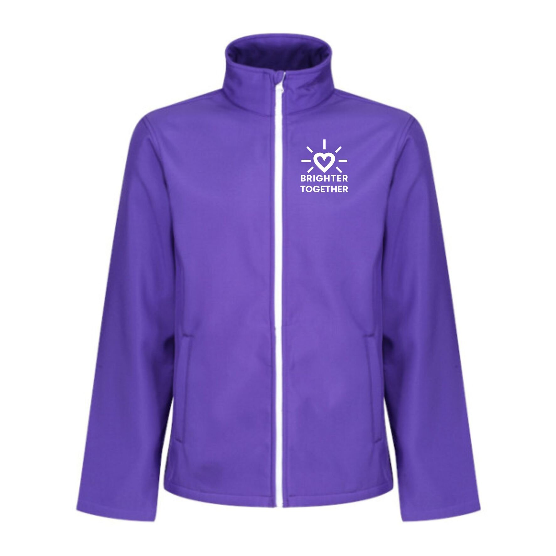 JK022 Softshell jacket purple white