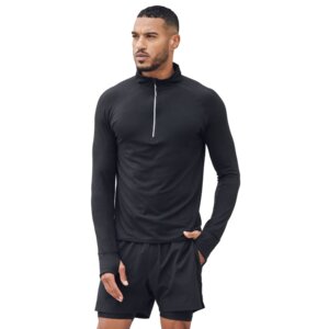 1/4 Zip Neck Performance Mid Layer with Thumbholes Thumbnail