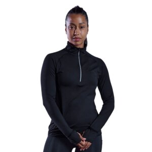 Ladies 1/4 Zip Neck Performance Mid Layer with Thumbholes Thumbnail