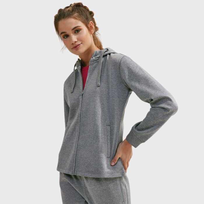 Ladies Recycled Polyester Casual Hooded Jacket Thumbnail