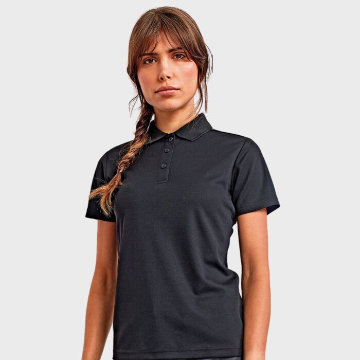 Ladies Recycled Polyester Spun Dyed Polo Shirt - Performance Fabric Thumbnail