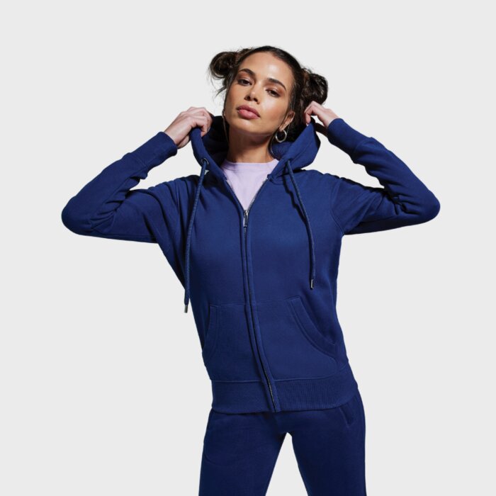 Ladies Soft-feel Zipped Hoodie  Thumbnail
