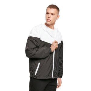 Two-tone Technical Windshield Hooded Jacket Thumbnail