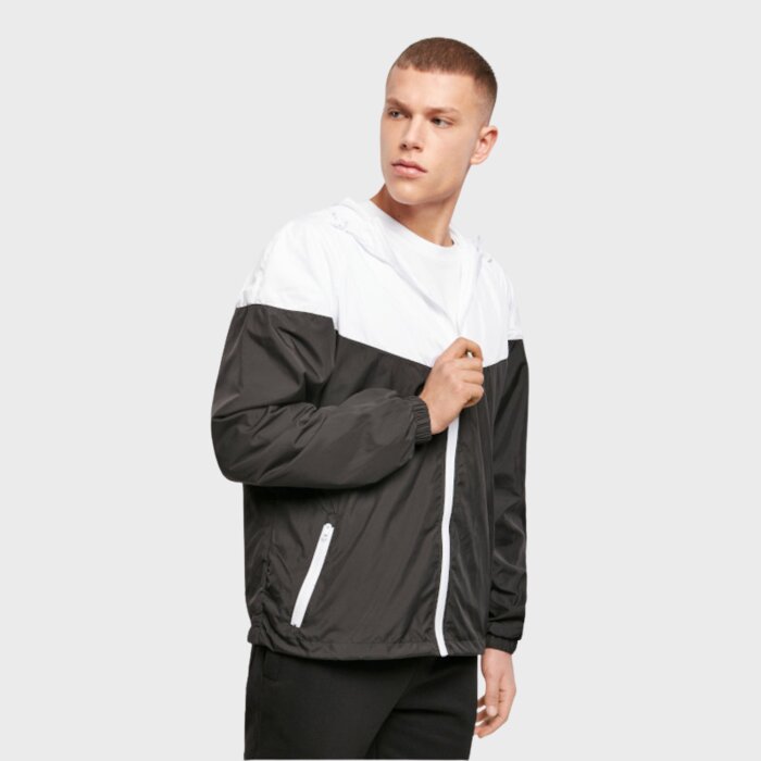 Two-tone Technical Windshield Hooded Jacket Thumbnail