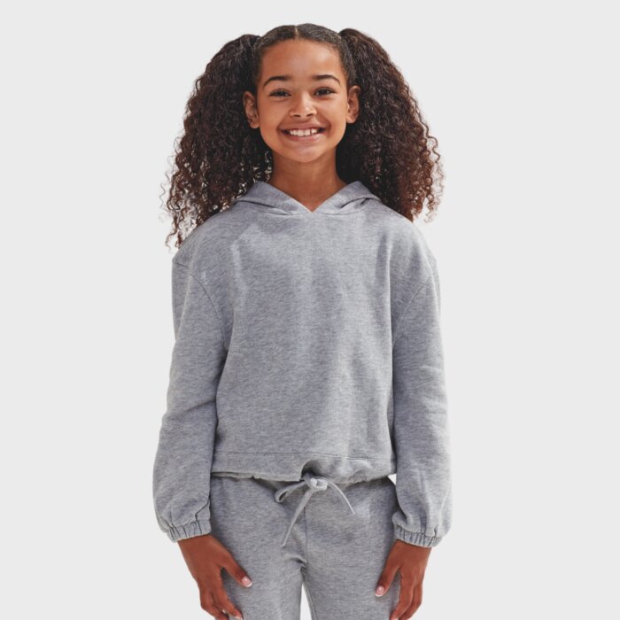 Kids Cropped Oversized Hoodie Thumbnail