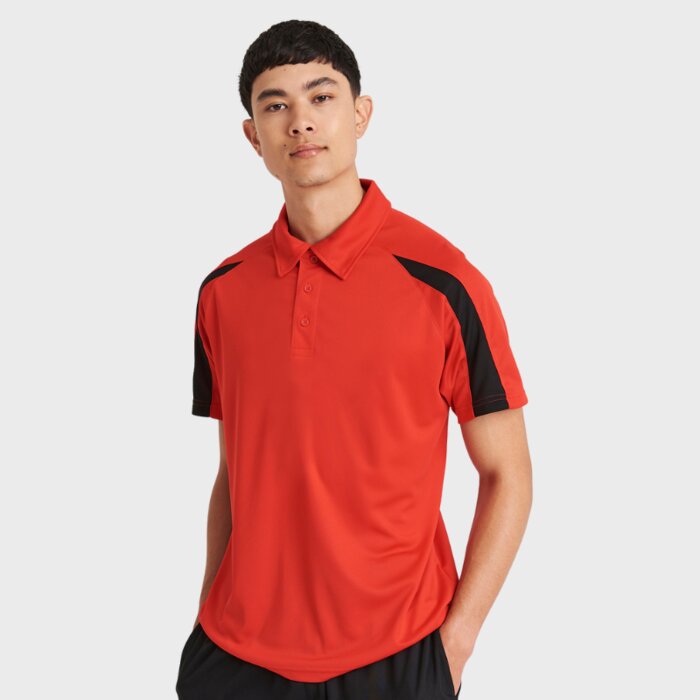 Contrast Sleeves Polo Shirt - Performance Fabric Thumbnail