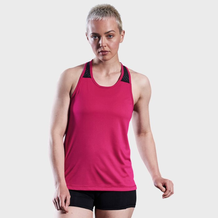 Ladies Racer Back Overlay Vest - Performance Fabric Thumbnail