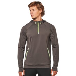 Zipped Neck Fitted Hoodie Thumbnail