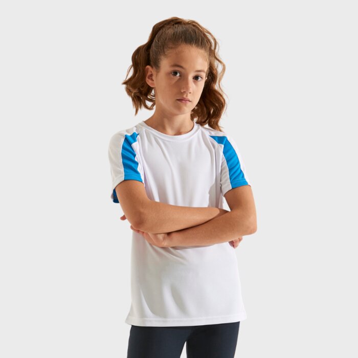 Kids Contrast Sleeve T-shirt - Performance Fabric Thumbnail