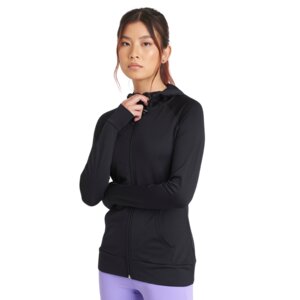 Ladies Performance Slim Fit Contrast Zipped Hoodie  Thumbnail