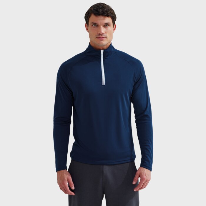 Fitted Lightweight 1/4 Zip Mid Layer - Performance Fabric Thumbnail