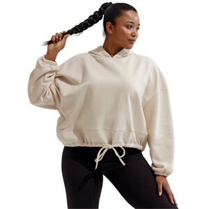 Ladies Cropped Oversized Hoodie Thumbnail