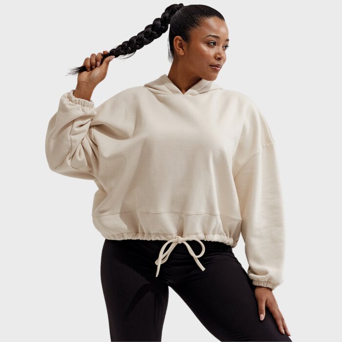 Ladies Cropped Oversized Hoodie Thumbnail