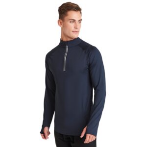 Slim Fit Flexi 1/2 Zip Sweatshirt with Thumbholes Thumbnail