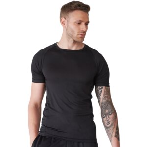Technical Side Mesh Fitted T-shirt - Performance Fabric Thumbnail