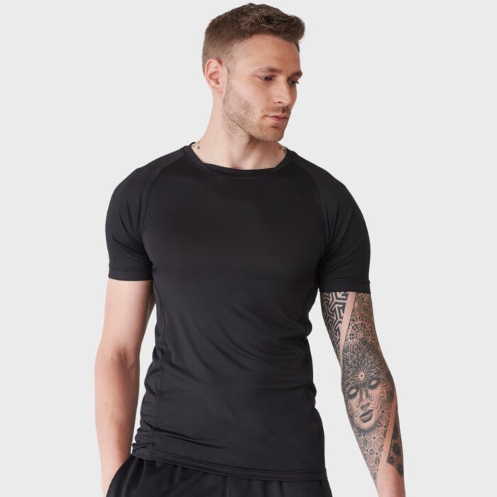 Technical Side Mesh Fitted T-shirt - Performance Fabric Thumbnail