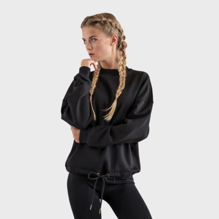 Ladies Oversized Tied Sweatshirt Thumbnail