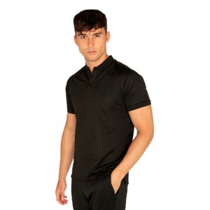 Collarless Polo Shirt - Performance Fabric Thumbnail