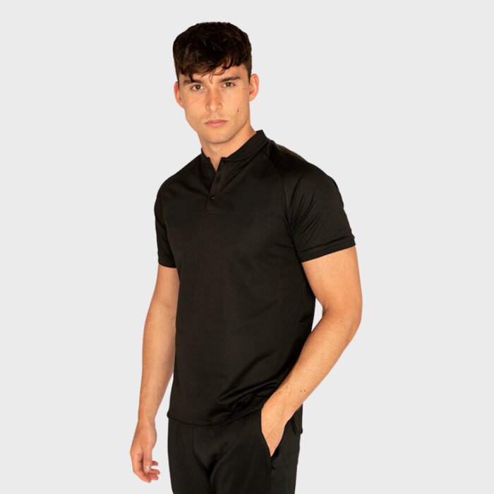 Collarless Polo Shirt - Performance Fabric Thumbnail